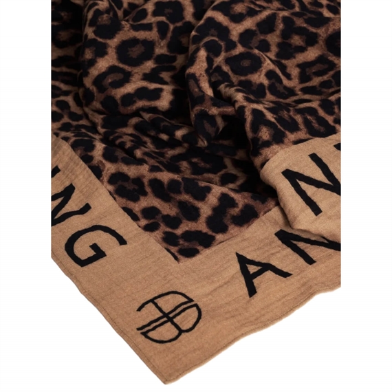 Anine Bing Eliza Sarong, Tan & Brown Leopard